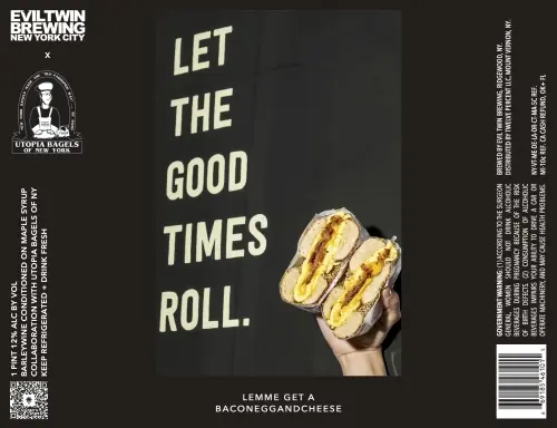 Evil Twin Brewing NYC Lemme Get a Baconeggandcheese