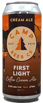 Camp Beer Co. First Light Coffee Cream Ale