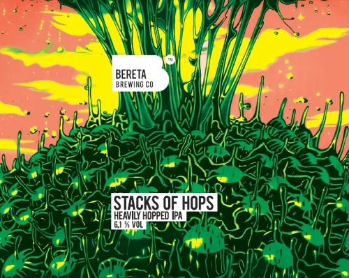 Bereta Brewing Co. Stacks of Hops