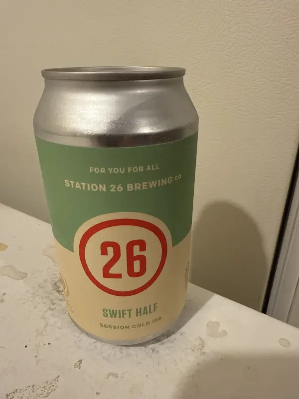 Station 26 Brewing Company Swift Half