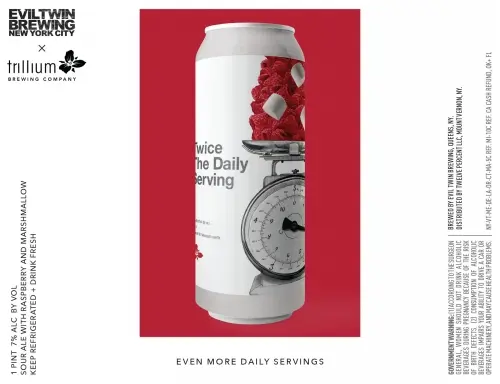 Evil Twin Brewing NYC Even More Daily Servings - Raspberry