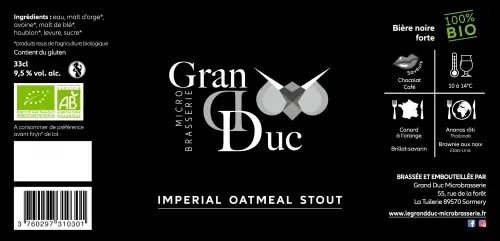 Grand Duc Imperial Oatmeal Stout Bio