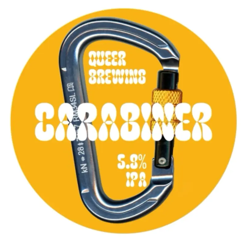 Queer Brewing Carabiner