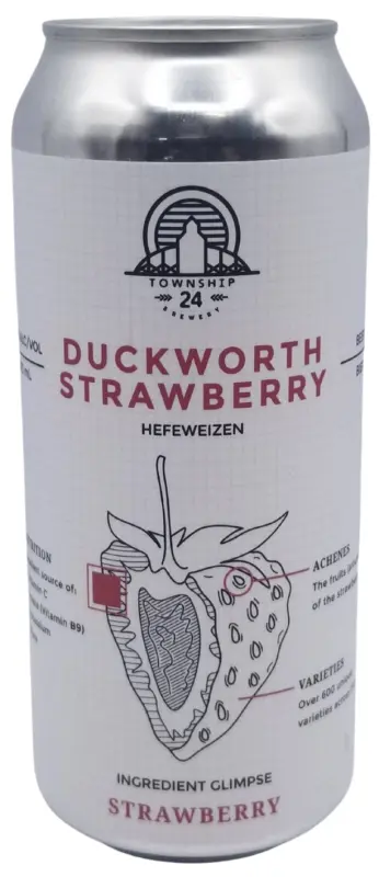 Township 24 Brewery Duckworth Strawberry Hefeweizen