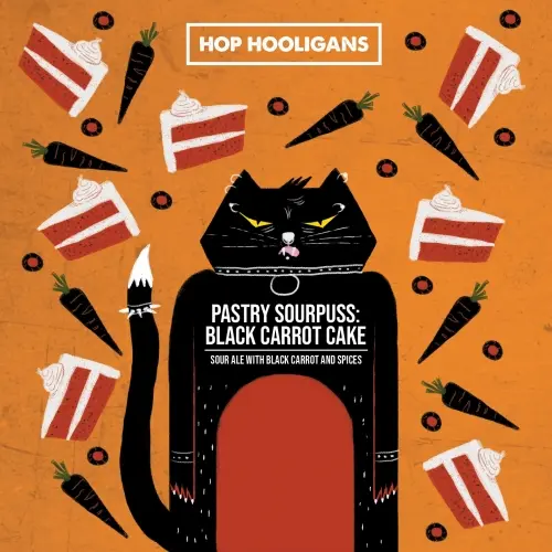 Hop Hooligans Pastry Sourpuss: Black Carrot Cake