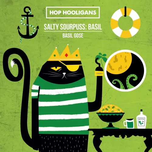 Hop Hooligans Salty Sourpuss: Basil Gose