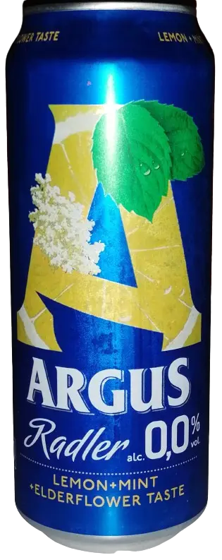 Lidl Argus Radler 0,0% Lemon + Mint + Elderflower