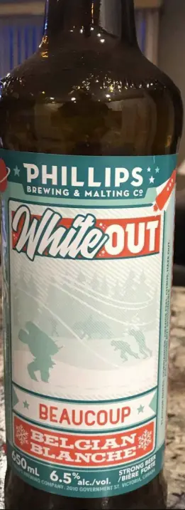 Phillips Brewing and Malting Co. White Out Beaucoup Belgian Blanche