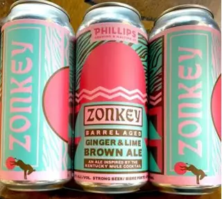 Phillips Brewing and Malting Co. Zonkey Barrel Aged Ginger & Lime Brown Ale