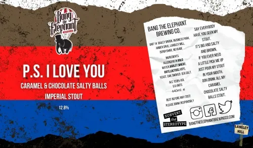 Bang The Elephant Brewing P.S. I Love You