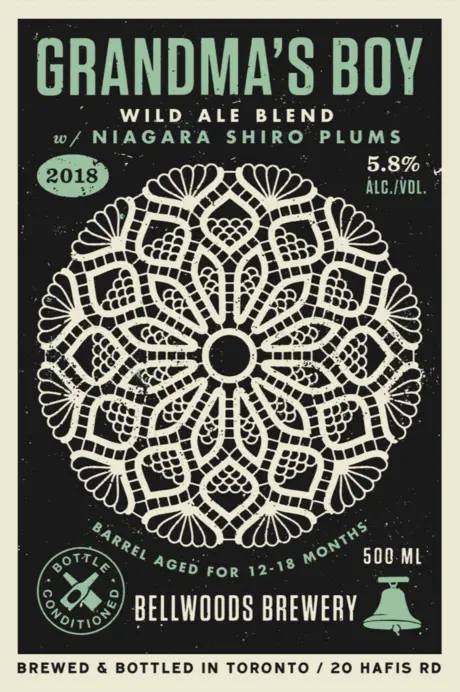 Bellwoods Brewery Grandma's Boy - Niagara Shiro Plums (2018)