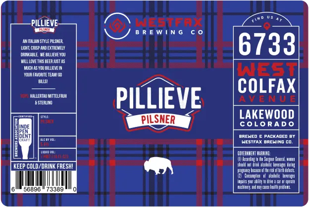 WestFax Brewing Company Pillieve