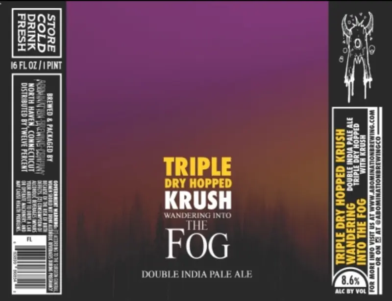 Abomination Brewing Company Wandering into the Fog - Krush Triple Dry-Hopped