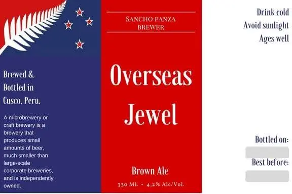 Sancho Panza Brewery Overseas Jewel - Colonial IPA