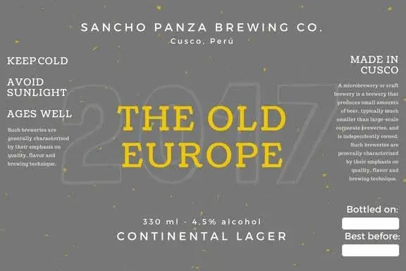 Sancho Panza Brewery The Old Europe