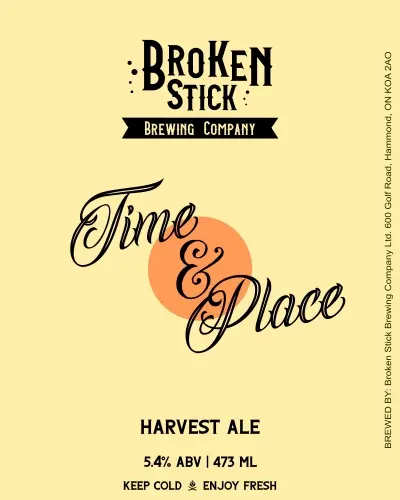 Broken Stick Brewing Company Time & Place