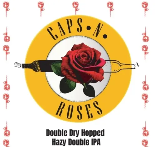 Roses by the Stairs Brewing Caps 'n Roses