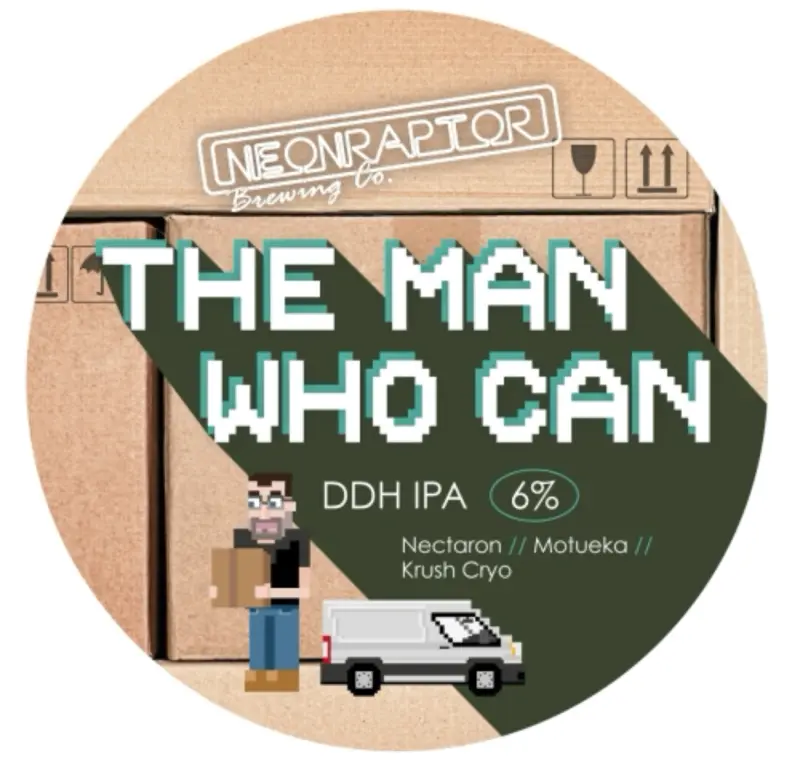 Neon Raptor Brewing Co. The Man Who Can