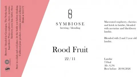 Symbiose Brewing / Blending Rood Fruit 22/11