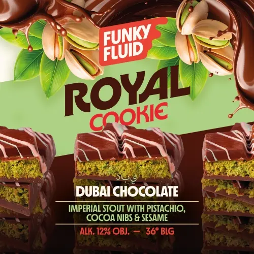 Funky Fluid Royal Cookie: Dubai Chocolate