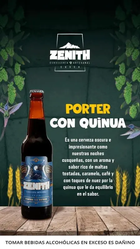 Cervecería Zenith Quinua Porter