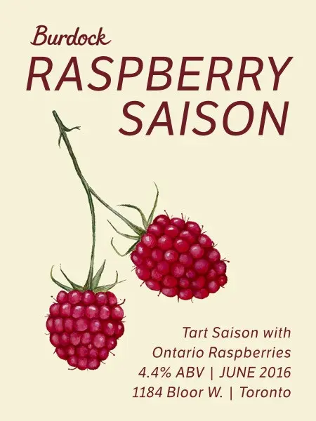 Burdock Raspberry Saison