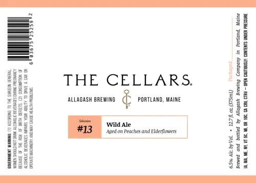Allagash Brewing Company The Cellars #13