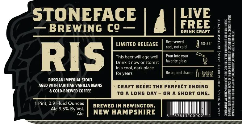 Stoneface Brewing Company RIS - Coffee & Vanilla