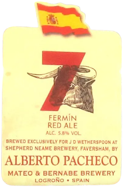 J D Wetherspoon 7 Fernín Red Ale