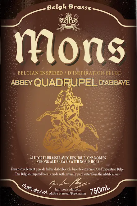 Belgh Brasse Mons Abbey Quadrupel