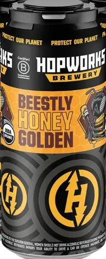 Hopworks Brewery Beestly Honey Golden
