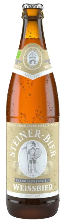 Schlossbrauerei Stein Steiner Alkoholfreies Bio Weissbier