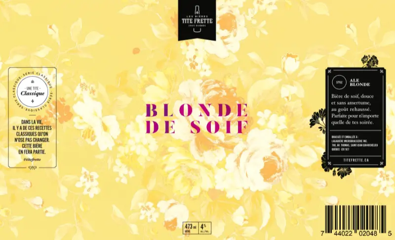 Tite Frette - Bières & Compagnie Blonde de Soif