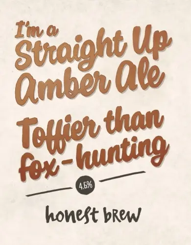 Honest Brew Straight Up Amber Ale