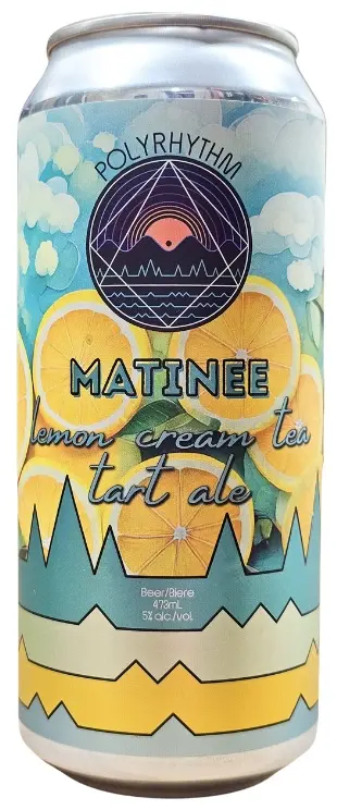 Polyrhythm Brewing Matinee Lemon Cream Tea Tart Ale