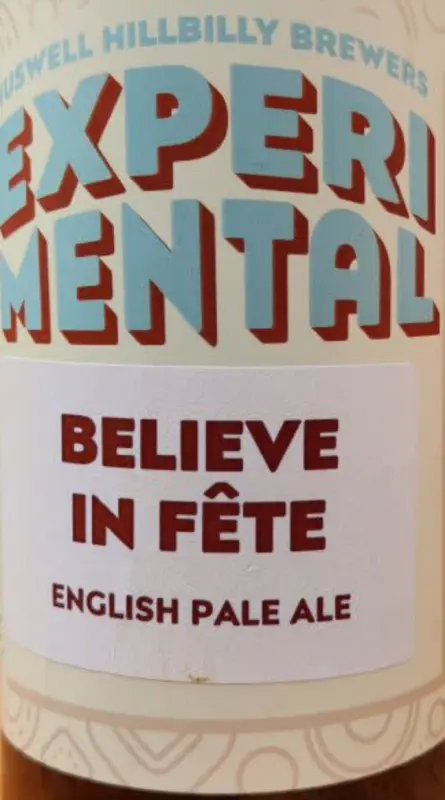 Muswell Hillbilly Brewers Experimental Believe In Fête