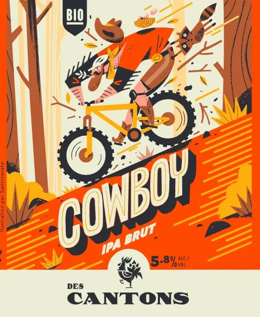 Des Cantons - Microbrasserie Cowboy IPA Brut