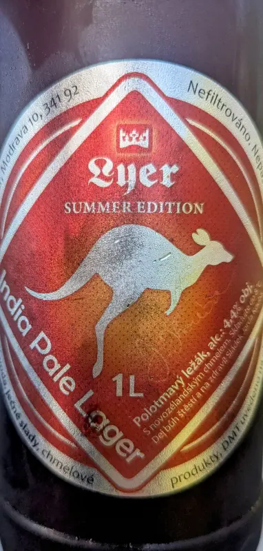 Pivovar Lyer Modrava India Pale Lager