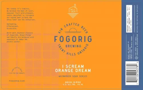 Fogorig Brewing Waymarker (I Scream Orange Dream)