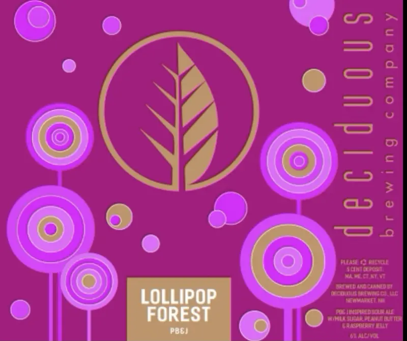 Deciduous Brewing Company Lollipop Forest (PB&J Raspberry)