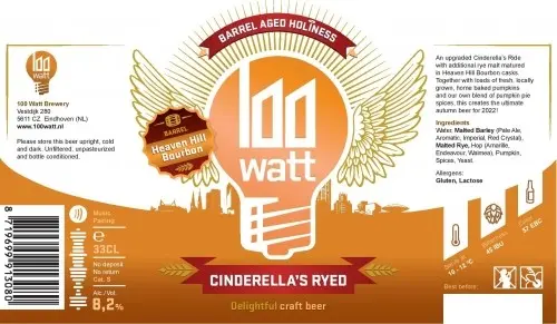 100 Watt Cinderella's BA Ryed Bourbon