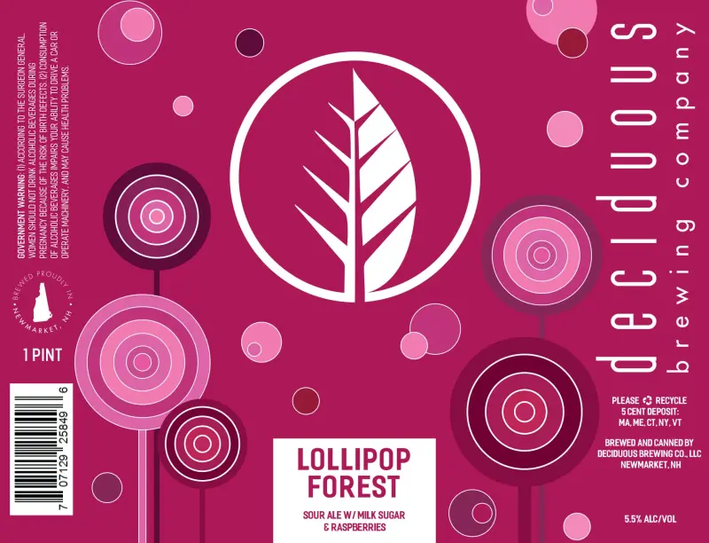 Deciduous Brewing Company Lollipop Forest (Raspberry)