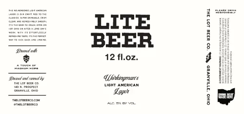 The Lot Beer Co. Workingman's