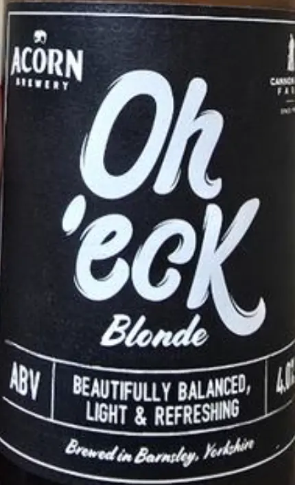 Acorn Brewery Oh 'Eck Blonde