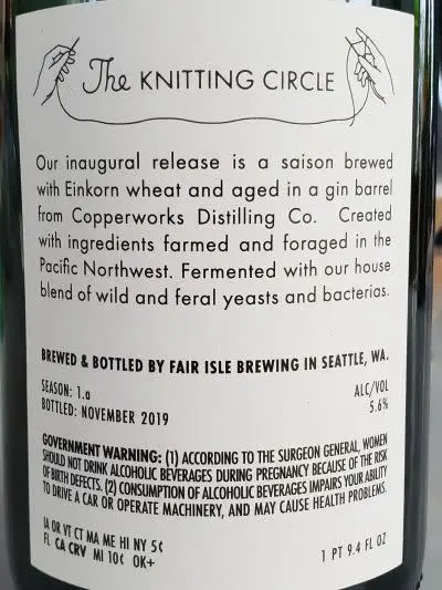 Fair Isle Brewing Knitting Circle S:1.a
