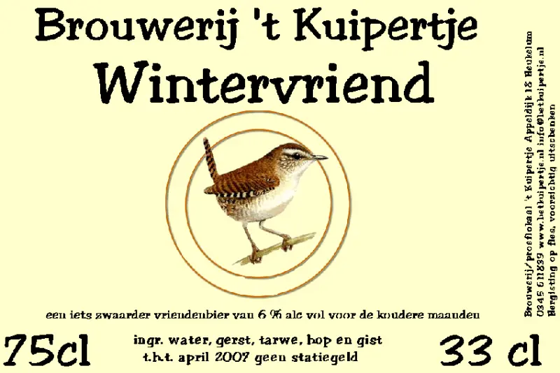 Brouwerij 't Kuipertje Wintervriend