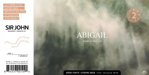 Brasserie Sir John Brewing Company Abigail - Chapitre 2
