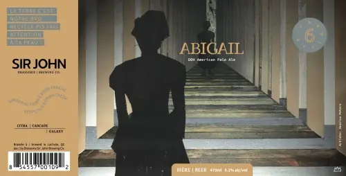 Brasserie Sir John Brewing Company Abigail - Chapitre 6