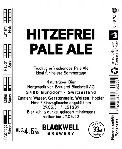 Blackwell Brewery Hitzefrei