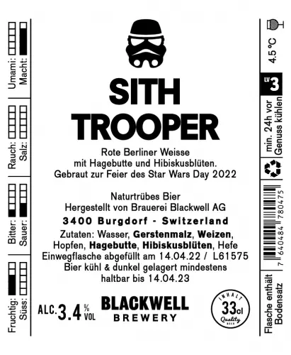 Blackwell Brewery Sith Trooper